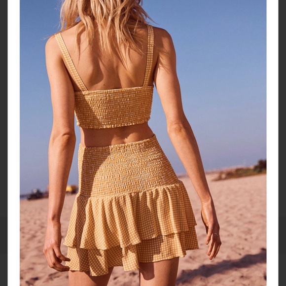 Sage the Label✨ Gingham Skirt + Crop Top Set - Picture 2 of 3